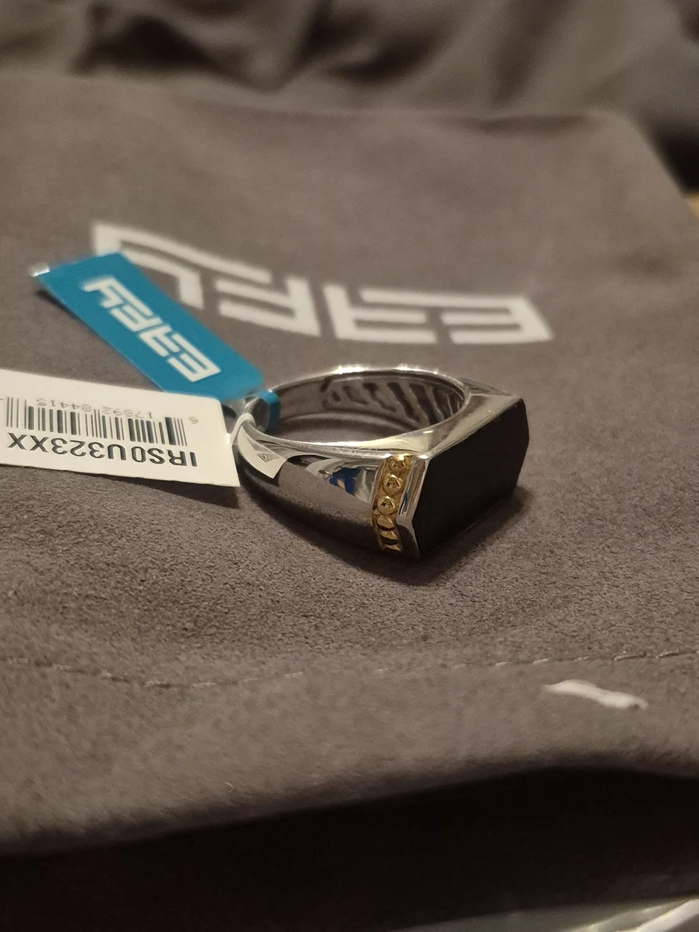 Smooth Onyx Ring